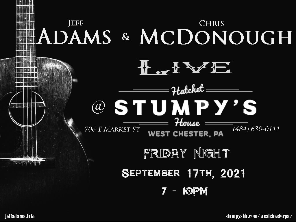 Jeff Adams & Chris McDonough, Live - Fri 09/17