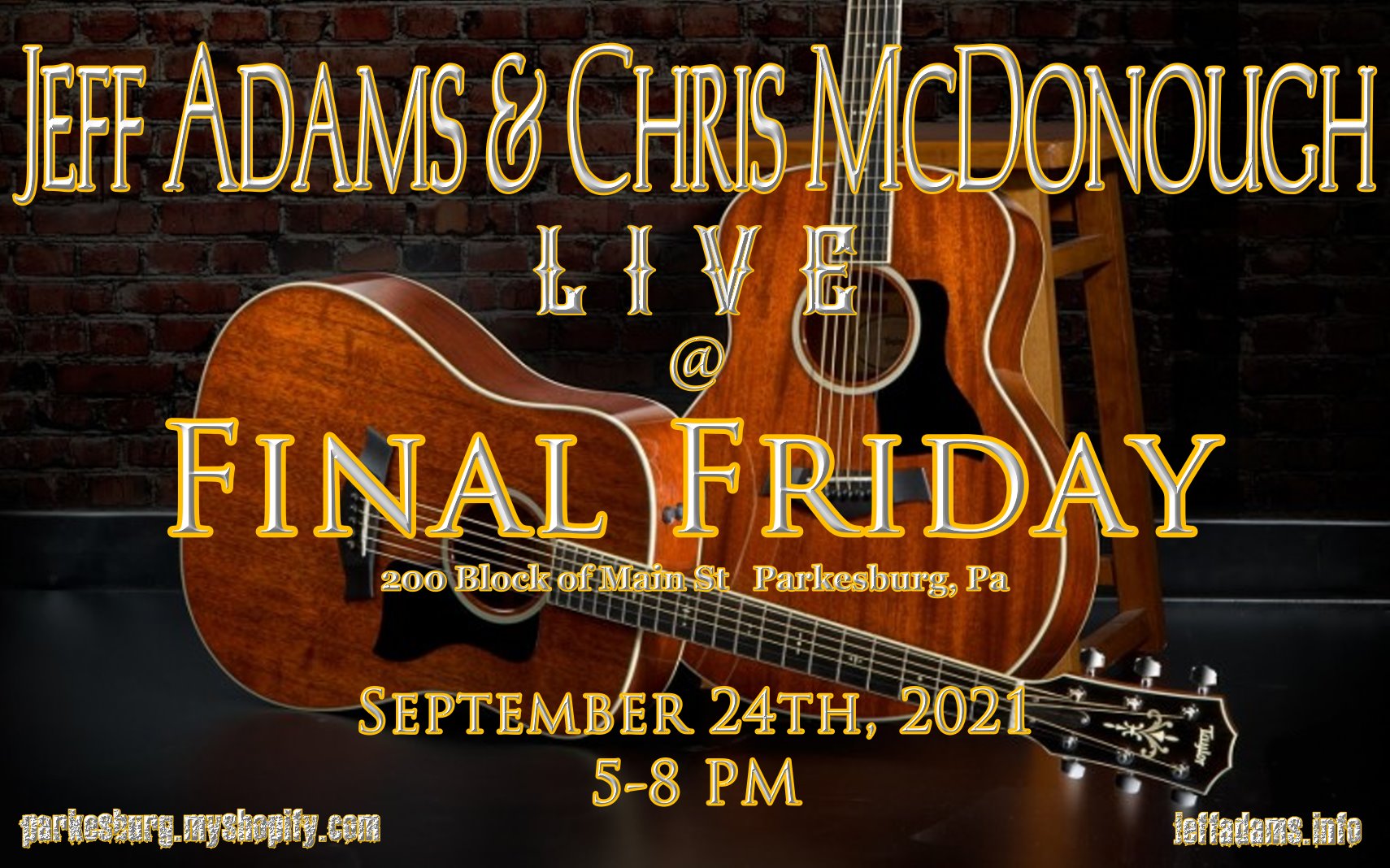 Jeff Adams & Chris McDonough, Live - Fri 09/24